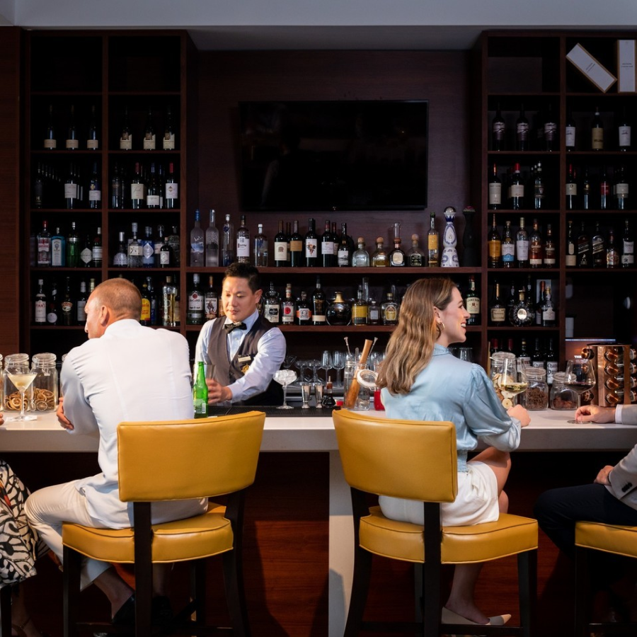 BLT By The Ritz Carlton in Turks and Caicos Sitting Bar-Top at BLT By The Ritz Carlton in Turks and Caicos