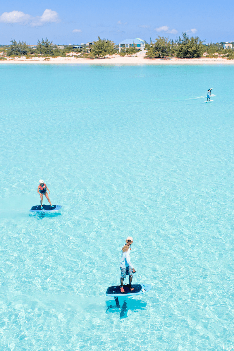 Efoil lessons and excursions on the shores of providenciales.