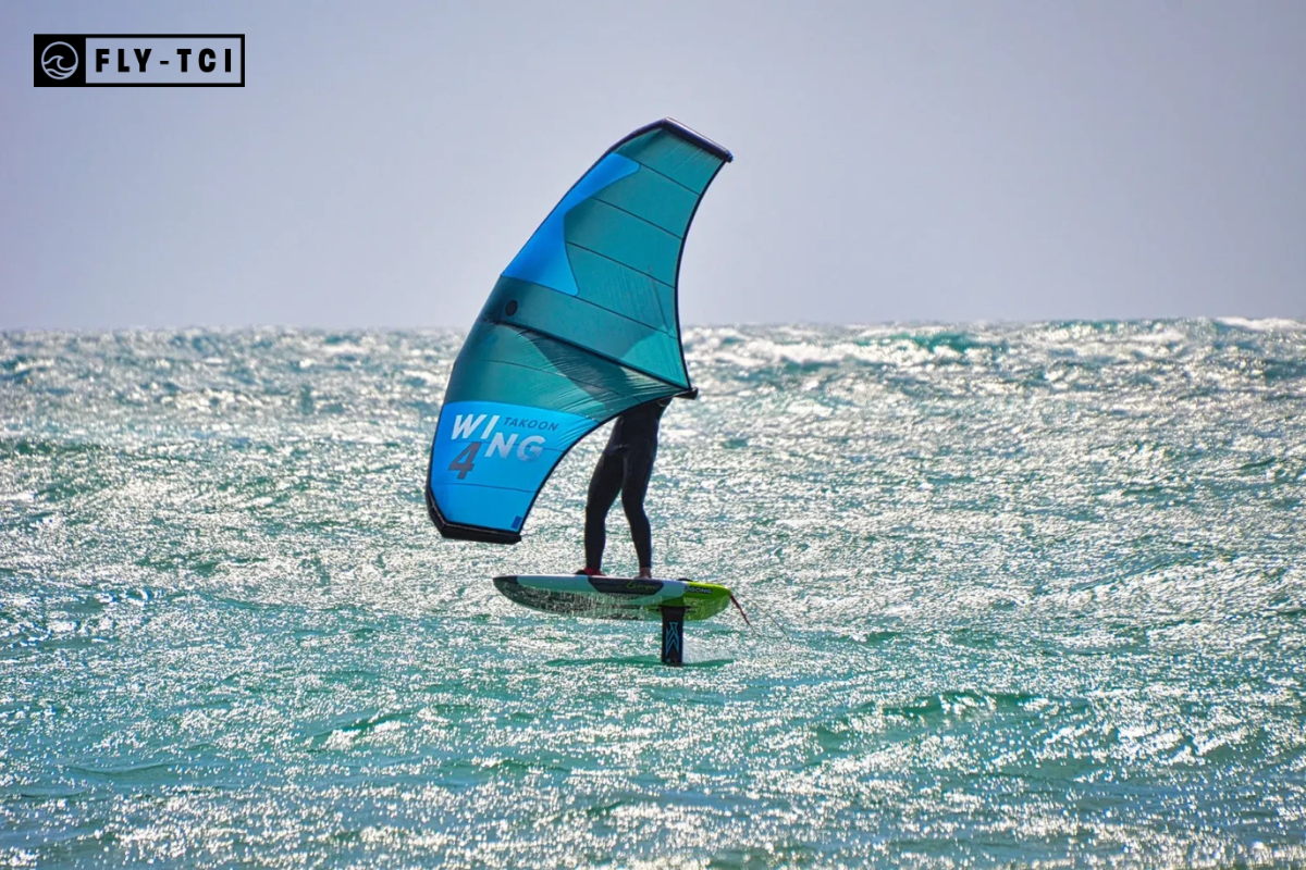 Wing Foiling with Fly TCI in the Providenciales